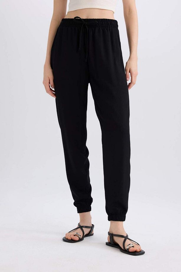 Jogger Fit Cepli Normal Bel Bilek Boy Viskon Pantolon X0140AZ23SP - 1