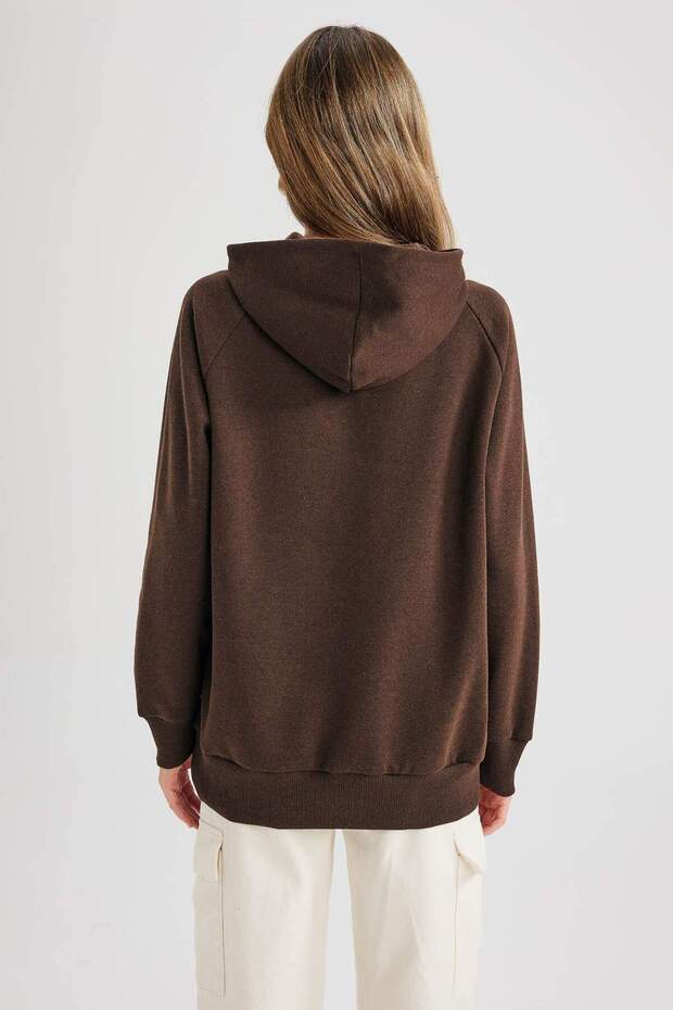 Kapüşonlu Basic Sweatshirt Z9351AZ22AU - 6
