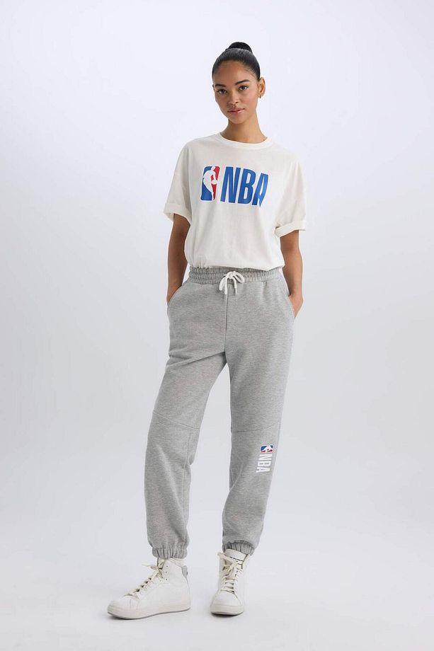 DeFactoFit NBA Wordmark Standart Fit Cepli Uzun Boy Eşofman Altı Z0151AZ22AU - 3