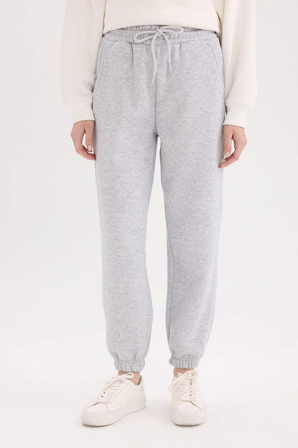 Jogger Standart Fit Esnek Bantlı Paça Kalın Kumaş Uzun Boy Eşofman Altı S7370AZ22WN - 4