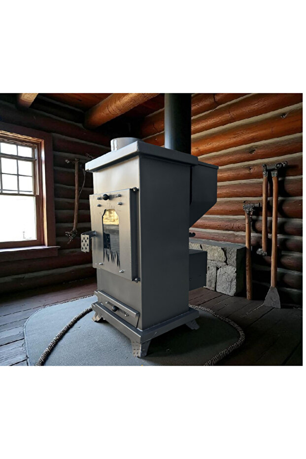 Şömine Tipi Orta Boy Pelet Soba - 2