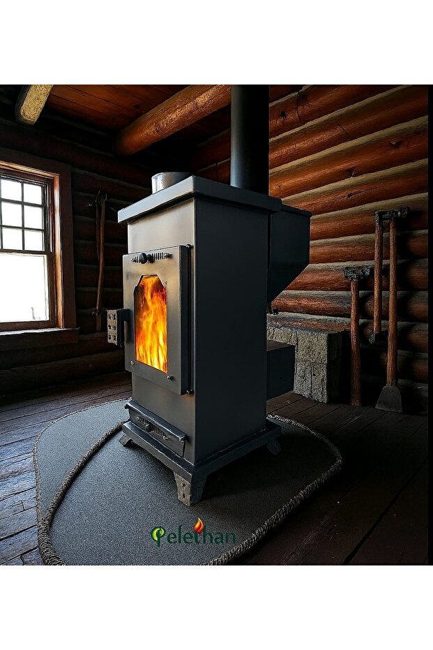 Şömine Tipi Orta Boy Pelet Soba - 1