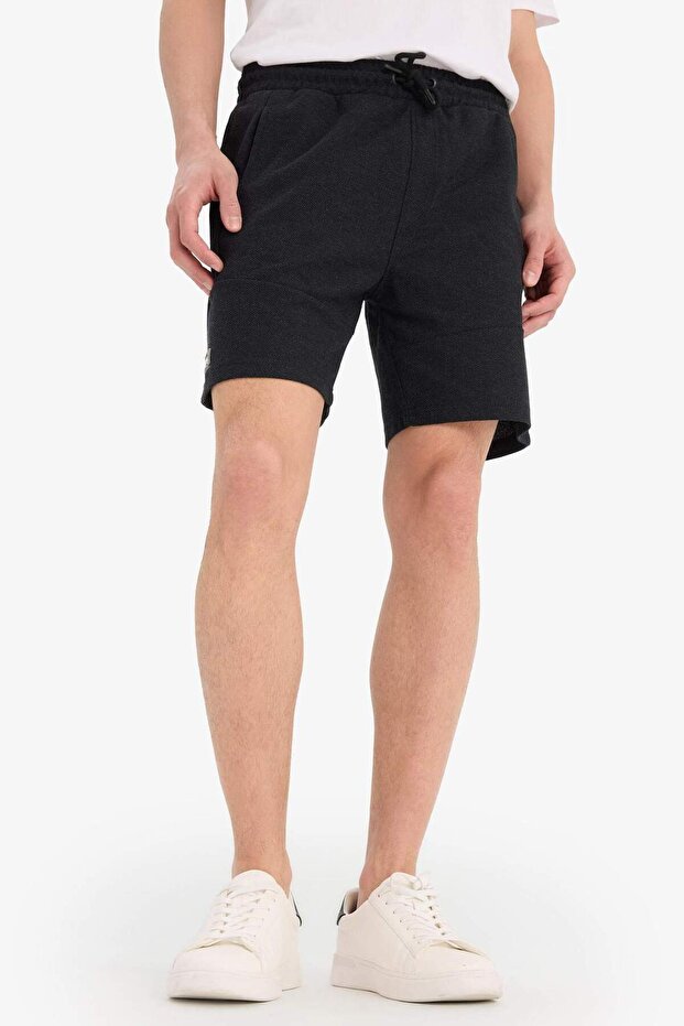 Slim Fit Dar Paça Şort - 4