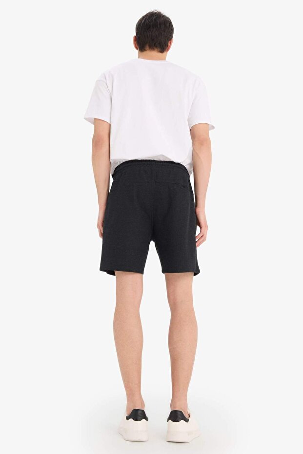 Slim Fit Dar Paça Şort - 7