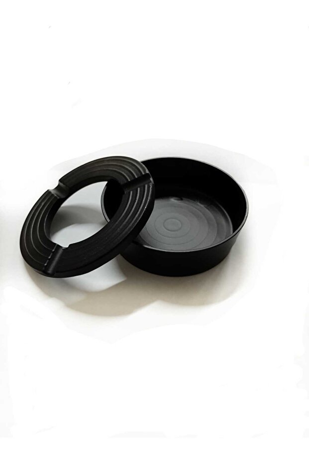 Casting Ashtray Round Black - 2