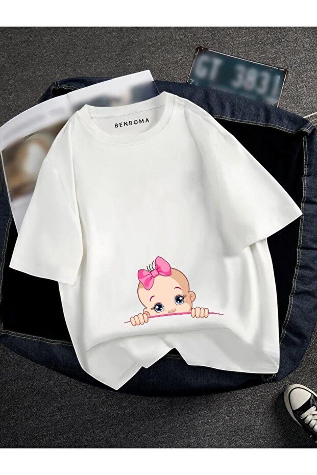 HAMİLE BASKILI TİSORT - 1