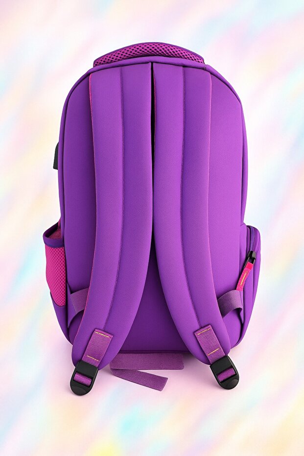 School Polo Backpack - Usb Cable - 7