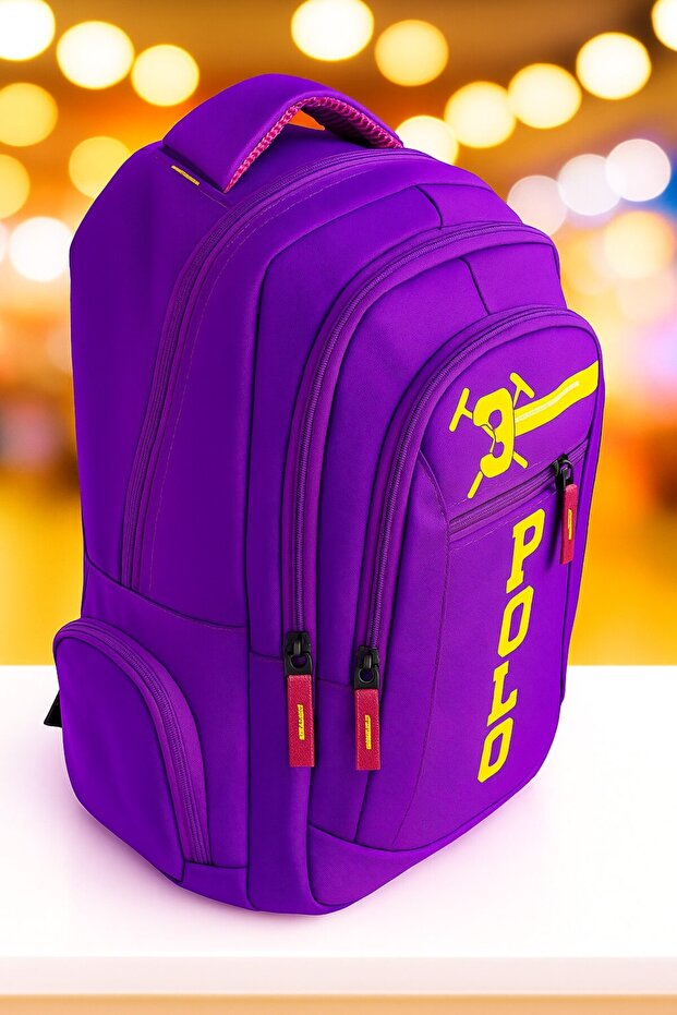 School Polo Backpack - Usb Cable - 2