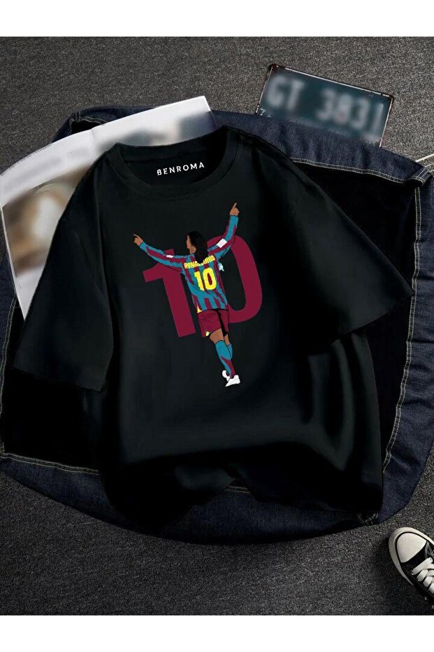 Oversize Footballer Printed Unisex T-Shirt Printed