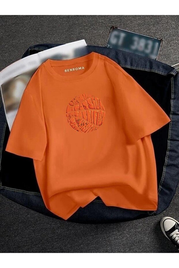 Oversize Basketball Ball Printed Unisex T-Shirt Printed