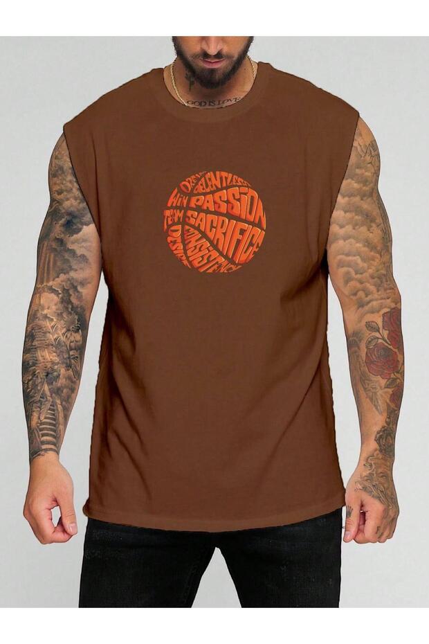 Basketball Yopu Printed Sleeveless T-Shirt
