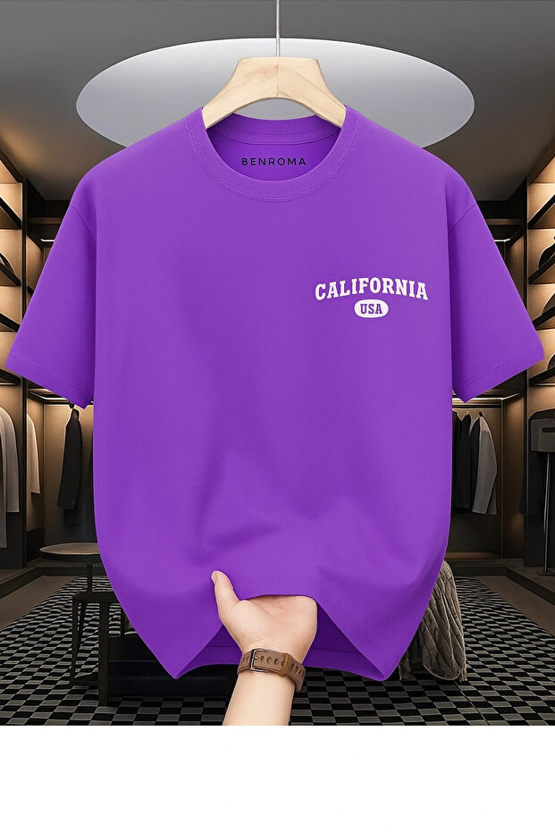 California Usa Printed Oversize T-Shirt