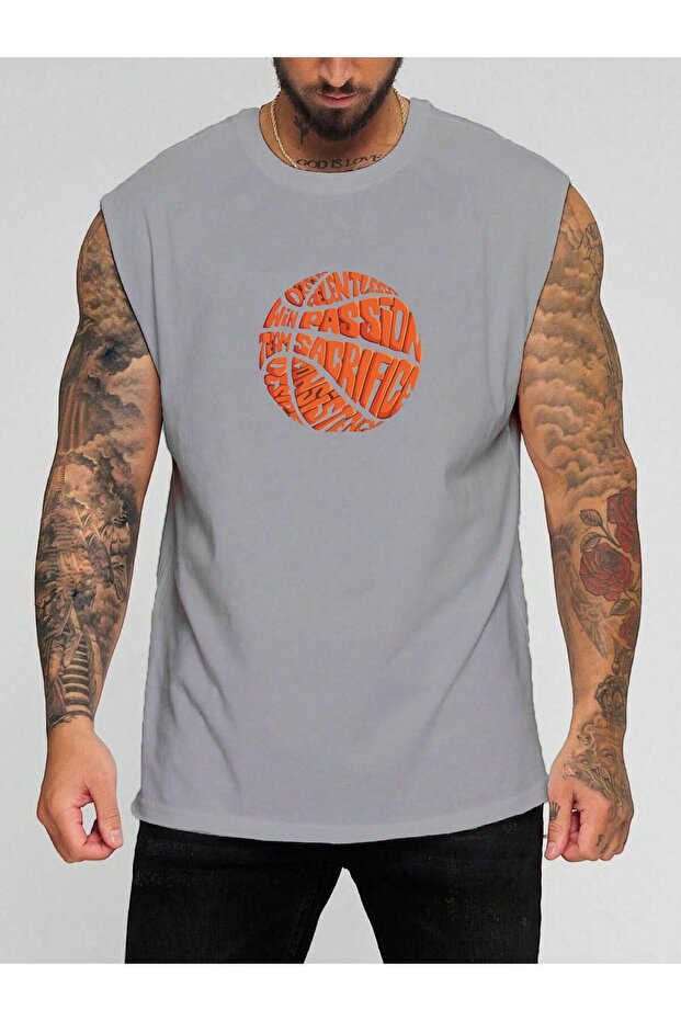 Basketball Yopu Printed Sleeveless T-Shirt
