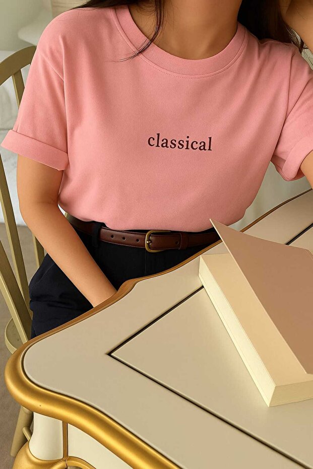 Classical Printed Oversize Unisex T-Shirt