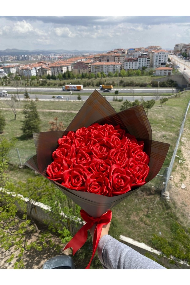 Senden Önce Senden Sonra Çiçek Buketi Solmayan Yapay Gül Buketi Sevgiliye (NOT YAZILIR) 19 Adet - 5