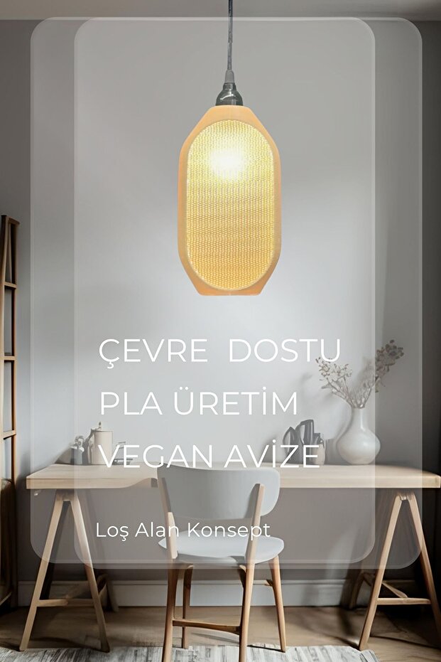 Modern Sarkıt Tekli Bohem, Avize, ( 23x27 cm ) kovan Salon Mutfak Oturma Odası Cafe Bar - 1