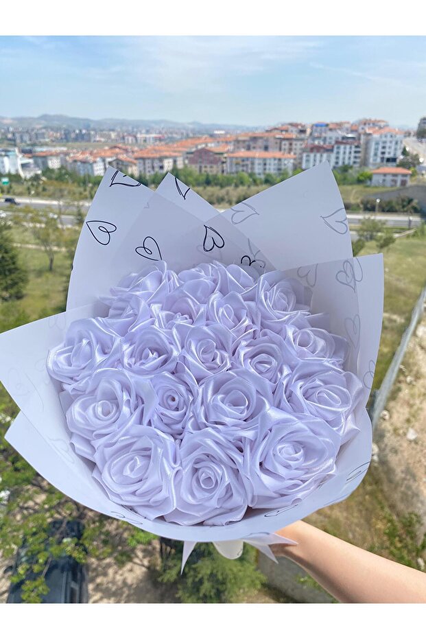 Senden Önce Senden Sonra Çiçek Buketi Solmayan Yapay Gül Buketi Sevgiliye (NOT YAZILIR) 19 Adet - 1