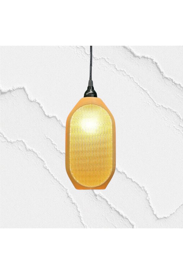 Modern Sarkıt Tekli Bohem, Avize, ( 23x27 cm ) kovan Salon Mutfak Oturma Odası Cafe Bar - 7