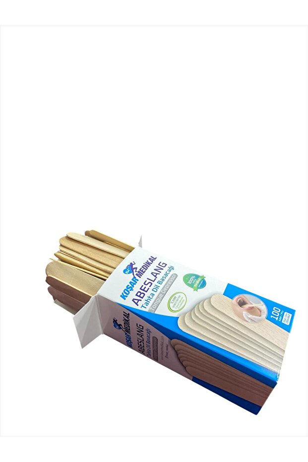 Abeslang Tahta Dil Basacağı 1 Paket 100 Adet - 3