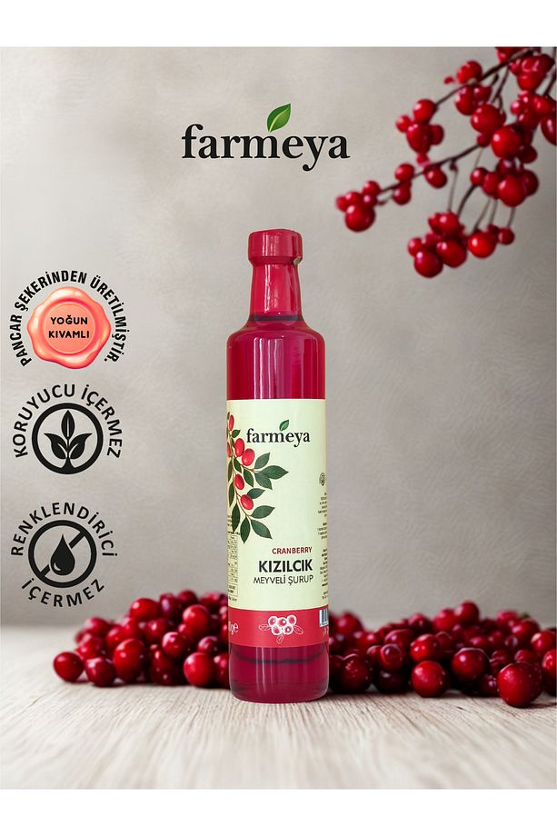 Kızılcık Özü 700gr - Kızılcık Meyveli Şurup - 1