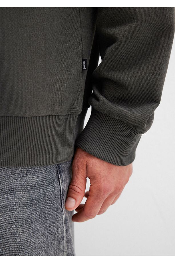 Bisiklet Yaka Yeşil Sweatshirt 0S10421-70090 - 7