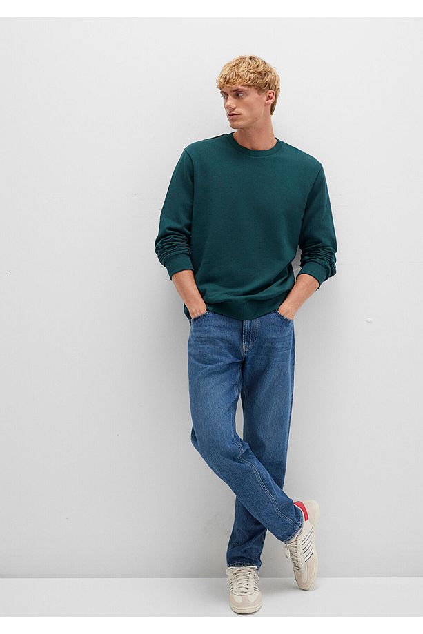 Bisiklet Yaka Yeşil Sweatshirt 0S10421-71929 - 2