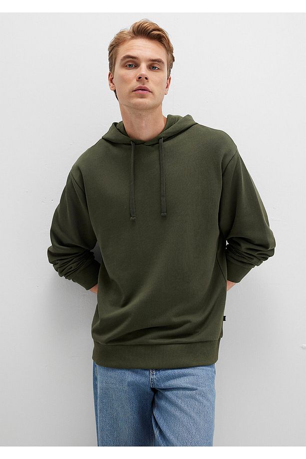 Kapüşonlu Haki Sweatshirt 0S10417-71545 - 1