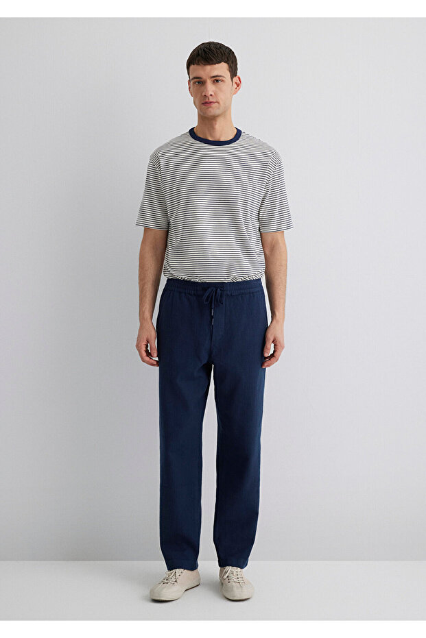 Lacivert Pantolon 0010447-70488 - 4