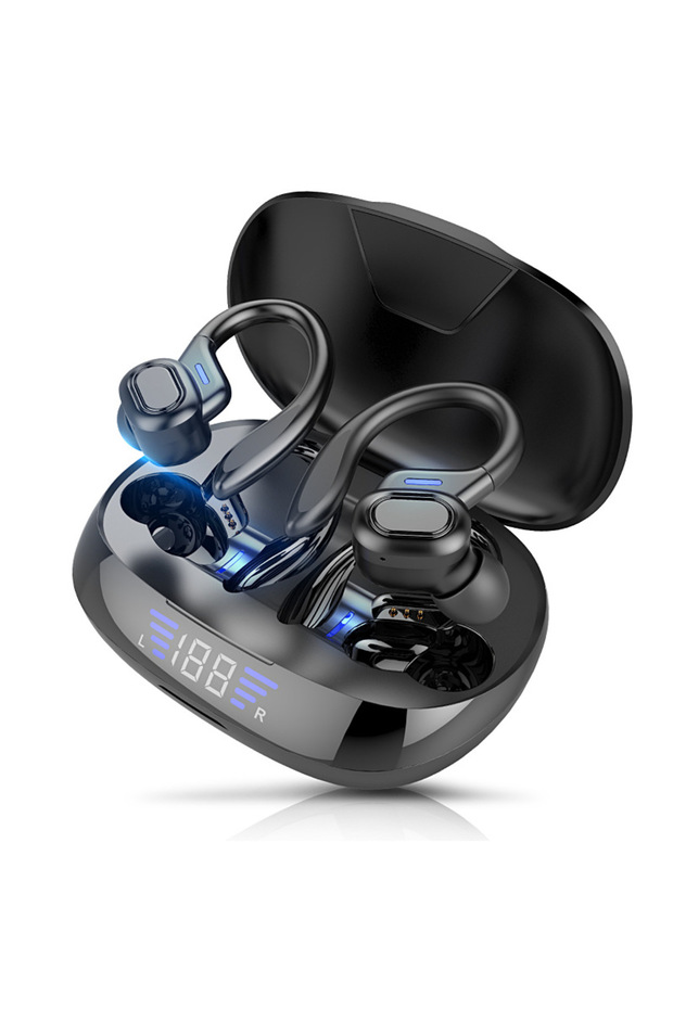 Bluetooth Headset Touch Wireless Ear-Mounted Digital Display With Mobile Power Charging Case Typc C - 5