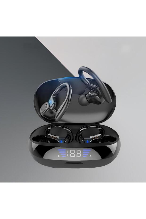 Bluetooth Headset Touch Wireless Ear-Mounted Digital Display With Mobile Power Charging Case Typc C - 3