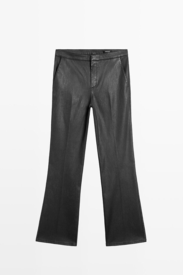 İspanyol paça crop pantolon - 5