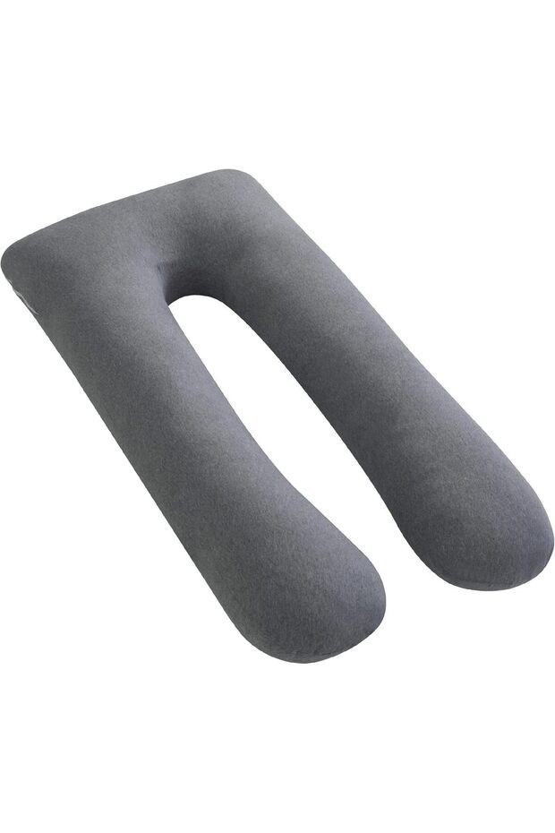 Organic U Shaped Maternity pillow - Light Grey