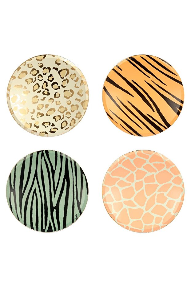 - Safari Plates - Safari Plate - L - 8 Pcs