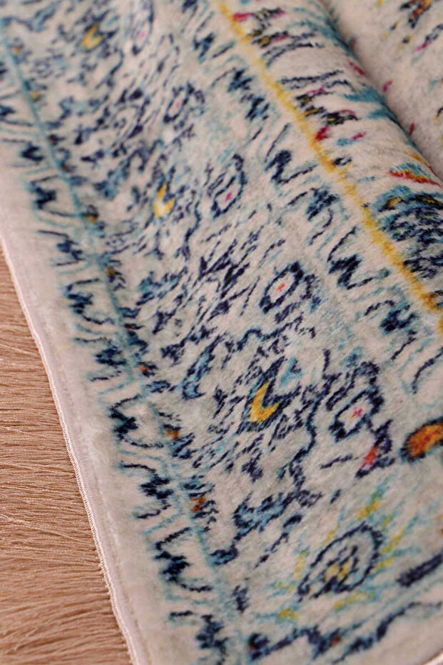 Su Yeşil Bambu Halı Seccade - 3