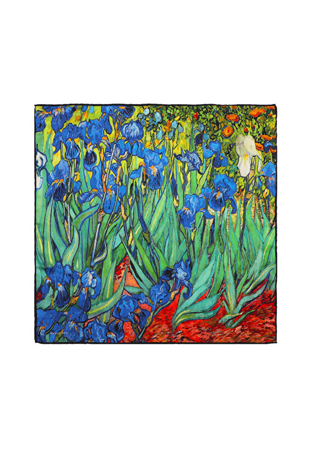 Yeşil İrisler İpeksi Mendil - 1