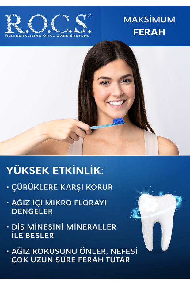 Rocs Maxımum Fresh Ağız Kokusuna Karşı Diş Macunu 74gr - 3