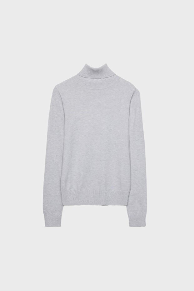 Basic balıkçı yaka örgü kazak - 6