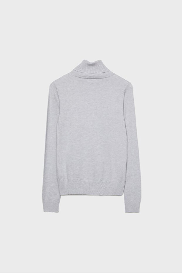 Basic balıkçı yaka örgü kazak - 7