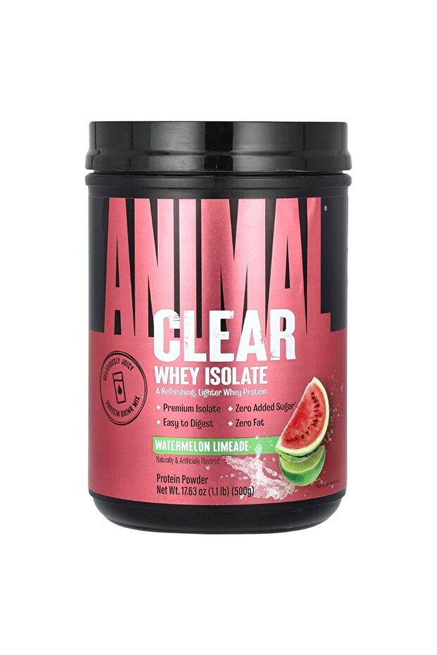 Animal Clear Whey Protein Isolate, Watermelon Limeade, 500 Gm