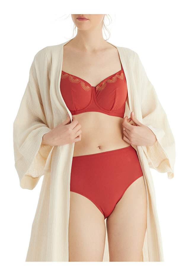 Kadın Kaftan 10722 - Krem - 4