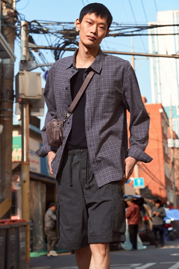 Kargo Şort Loose Fit - 1