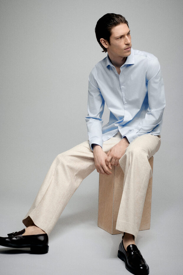 Pamuklu Gömlek Slim Fit - 3