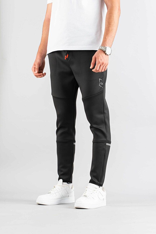 بنطال رياضي أسود للرجال - 3