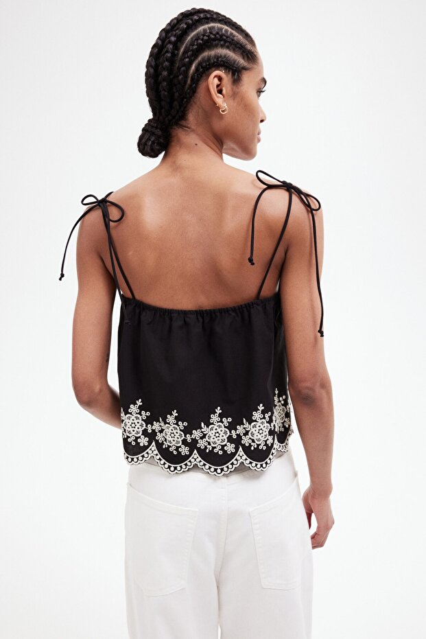 Üstten Bağlanan Askılı ve İşlemeli Üst - 4