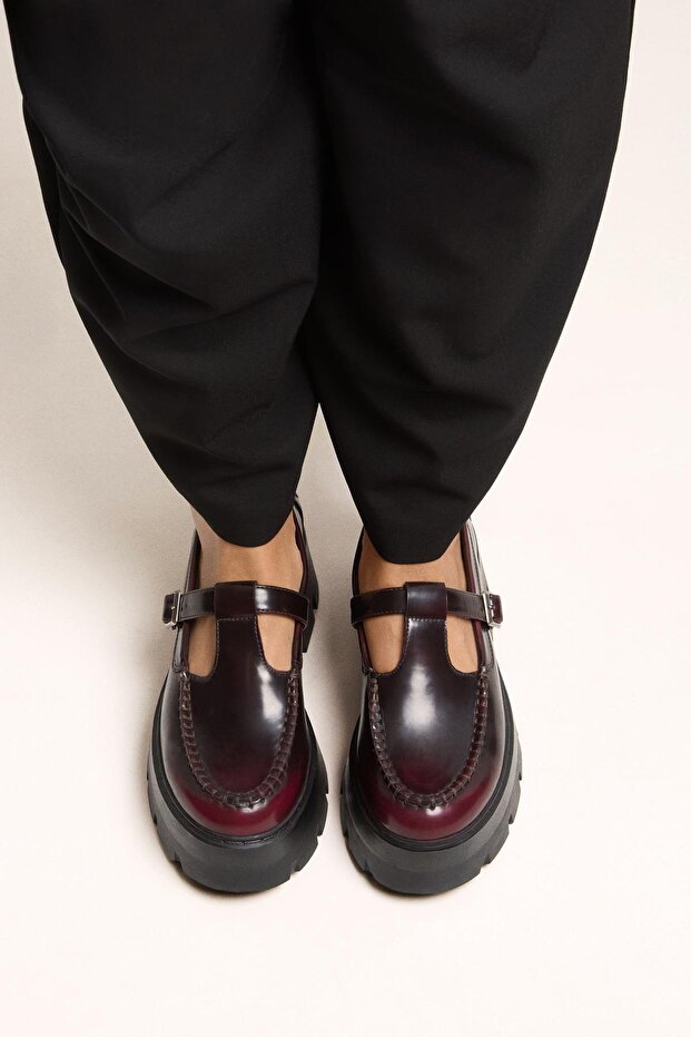 Kalın Tabanlı Şeritli Makosen - 2