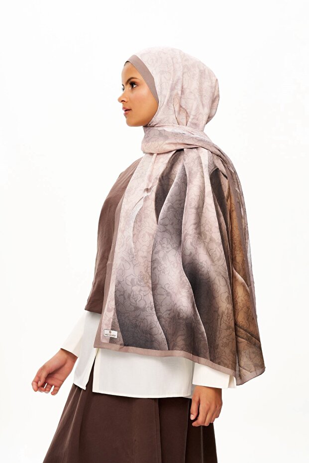 Echo d’Orient Zero Weight Desenli Şal Antrasit - 3