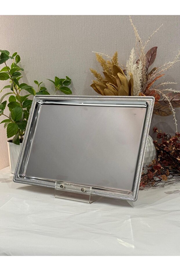 طفرية تقديم مفرد بدون يد فضي صغير - 3