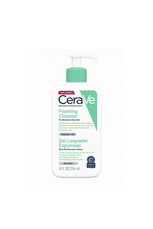 Cera Ve Foaming Gel Oily Facial Cleanser 236 مل - 1