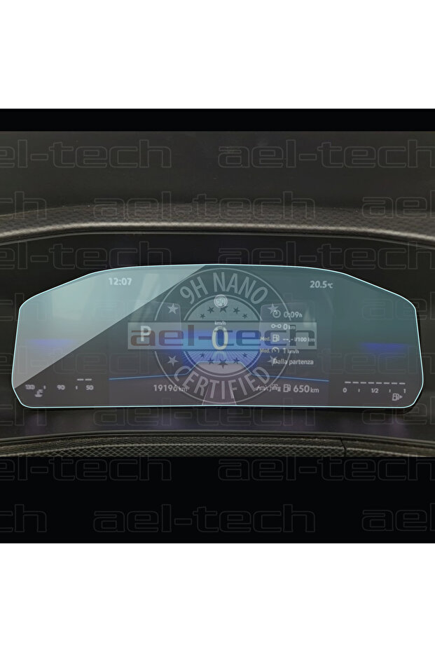 واقي شاشة فولكس فاجن T-Cross متوافق مع العدادات الرقمية 9H Nano 2025