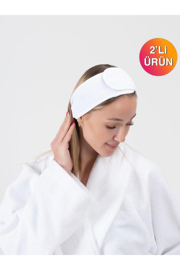 Velvet Headband 2-Piece Knitted Towel Makeup Hair Head Sweat Athlete's Headband